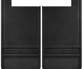 Husky Liners Universal 12in Wide Black Rubber Rear Mud Flaps w/o Weight for Toyota Tacoma N200