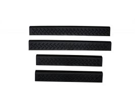 AVS 05-15 Toyota Tacoma Access Cab Stepshields Door Sills 4pc - Black for Toyota Tacoma N200
