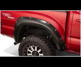 Bushwacker 05-15 Toyota Tacoma Fleetside Pocket Style Flares 2pc 73.5in Bed - Black for Toyota Tacoma N200