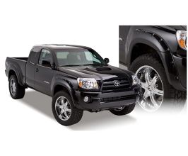 Bushwacker 05-11 Toyota Tacoma Fleetside Pocket Style Flares 4pc 73.5in Bed - Black for Toyota Tacoma N200