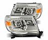 AlphaRex 05-11 Toyota Tacoma PRO-Series Projector Headlights Plank Style Design Chrome w/DRL for Toyota Tacoma Base/Pre Runner/X-Runner