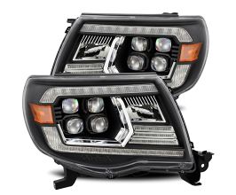 AlphaRex 05-11 Toyota Tacoma NOVA LED Projector Headlights Plank Style Alpha Black w/Activ Light/DRL for Toyota Tacoma N200