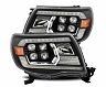 AlphaRex 05-11 Toyota Tacoma NOVA LED Projector Headlights Plank Style Alpha Black w/Activ Light/DRL