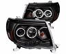 Anzo 2005-2011 Toyota Tacoma Projector Headlights w/ Halo Black