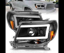 Anzo 05-09 Toyota Tacoma Projector Light Bar Style Headlights w/ C Light Bar for Toyota Tacoma N200