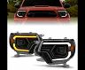 Anzo 12-15 Toyota Tacoma Projector Headlights - w/ Light Bar Switchback Black Housing