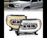 Anzo 05-11 Toyota Tacoma LED Projector Headlights w/Light Bar Swtchbk Seq. Chrome w/Initiation Light