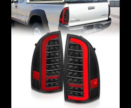 Anzo 05-15 Toyota Tacoma Full LED Tail Lights w/Light Bar Sequential Black Housing Clear Lens for Toyota Tacoma N200