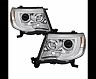 Spyder Toyota Tacoma 05-11 Projector Headlights - Light Bar DRL - Chrome PRO-YD-TT05V2-LB-C