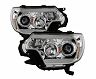 Spyder Toyota Tacoma 12-16 Projector Headlights Light Bar DRL Chrome PRO-YD-TT12-LBDRL-C