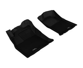 3D Mats 2012-2015 Toyota Tacoma Double Cab Kagu 1st Row Floormat - Black for Toyota Tacoma N200