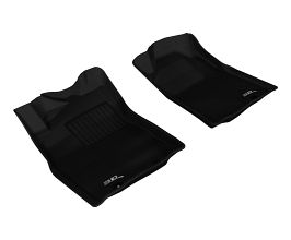3D Mats 2012-2015 Toyota Tacoma Reg/Acs Cab Kagu 1st Row Floormat - Black for Toyota Tacoma N200