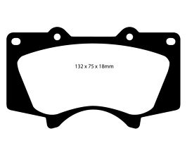 EBC 10+ Lexus GX460 4.6 Greenstuff Front Brake Pads for Toyota Tacoma N200