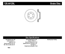 StopTech StopTech 05-09 Toyota Tacoma/03-09 4 Runner Drilled Left Front Rotor for Toyota Tacoma N200