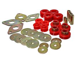Energy Suspension Body Mount Set-Reg Access & Dbl Cab - Red for Toyota Tacoma N200