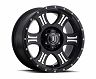 ICON Shield 17x8.5 6x5.5 0mm Offset 4.75in BS 106.1mm Bore Satin Black/Machined Wheel