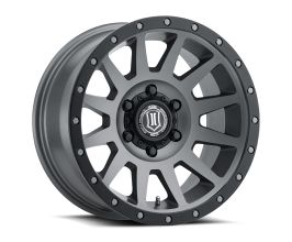 ICON Compression 17x8.5 6x5.5 0mm Offset 4.75in BS 106.1mm Bore Titanium Wheel for Toyota Tacoma N200
