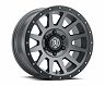 ICON Compression 18x9 6x5.5 0mm Offset 5in BS Titanium Wheel for Toyota Tacoma Base/Pre Runner/X-Runner/TRD Pro