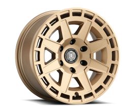 ICON Compass 17x8.5 6x5.5 0mm Offset 4.75in BS Satin Brass Wheel for Toyota Tacoma N200