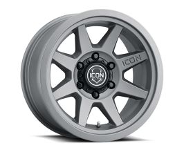 ICON Rebound 17x8.5 6x5.5 0mm Offset 4.75in BS 106.1mm Bore Charcoal Wheel for Toyota Tacoma N200