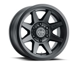 ICON Rebound 17x8.5 6x5.5 0mm Offset 4.75in BS 106.1mm Bore Satin Black Wheel for Toyota Tacoma N200