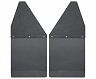 Husky Liners GM 99-16 Silverado/Sierra 12in W Black Top & Weight Kick Back Front Mud Flaps