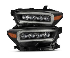AlphaRex 16-20 Toyota Tacoma NOVA LED Projector Headlights Plank Style Black w/Activation Light for Toyota Tacoma N300