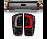 Anzo 16-21 Toyota Tacoma LED Tail Lights - w/ Light Bar Sequential Black Housing & Clear Lens