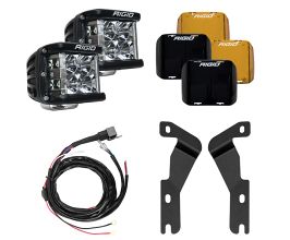 Rigid Industries 16-20 Toyota Tacoma A-Pillar Light Mount Kit (Incl. D-SS Flood/Black/Yellow Covers) for Toyota Tacoma N300