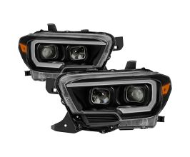 Spyder xTune Toyota Tacoma 16-18 DRL Light Bar Projector Headlights - Black PRO-JH-TTA16-LBDRL-BK for Toyota Tacoma N300