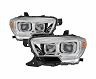 Spyder xTune Toyota Tacoma 16-18 DRL Light Bar Projector Headlights - Chrome PRO-JH-TTA16-LBDRL-C