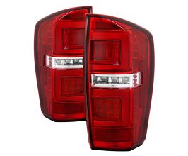 Spyder 16-17 Toyota Tacoma LED Tail Lights - Red Clear (ALT-YD-TT16-LED-RC) for Toyota Tacoma N300