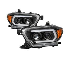 Spyder 16-18 Toyota Tacoma Projector Headlights - Seq LED Turn - Black - PRO-YD-TT16-LB-BK for Toyota Tacoma N300