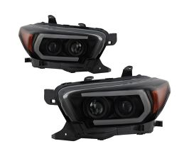 Spyder Toyota Tacoma 16-18 (SR5 Model Only) Projector Headlights Black Smoke PRO-YD-TT16-LB-BSM for Toyota Tacoma N300