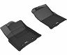 3D Mats 2018-2020 Toyota Tacoma Access/Double Cab Kagu 1st Row Floormat - Black for Toyota Tacoma