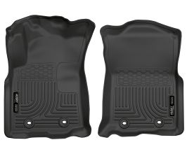 Husky Liners 2018 Toyota Tacoma Double Cab w/ Standard Trans WeatherBeater Black Front Floor Liners for Toyota Tacoma N300