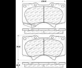StopTech StopTech Performance 03-09 Lexus GX 470 Front Brake Pads for Toyota Tacoma N300