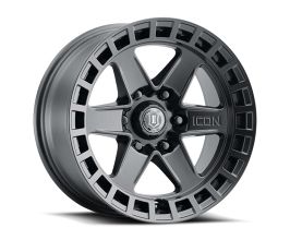 ICON Raider 17x8.5 6x5.5 0mm Offset 4.75in BS Satin Black Wheel for Toyota Tacoma N300