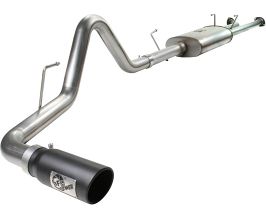 aFe Power MACHForce XP Exhaust Cat-Back SS-409 07-09 Toyota Tundra V8-5.7L w/ Black Tip for Toyota Tundra XK50