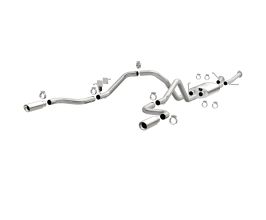 MagnaFlow 14 Toyota Tundra V8 4.6L/5.7L Stainless Cat Back Exhaust Dual Split Rear Exit for Toyota Tundra XK50