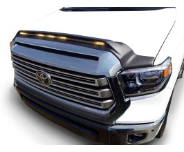 AVS 2014-2019 Toyota Tundra Aeroskin Low Profile Hood Shield w/ Lights - Black for Toyota Tundra XK50