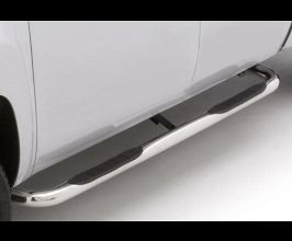 Lund 07-17 Toyota Tundra Access Cab 3in. Round Bent SS Nerf Bars - Polished for Toyota Tundra XK50