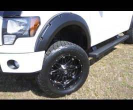 Lund 14-17 Toyota Tundra RX-Rivet Style Smooth Elite Series Fender Flares - Black (2 Pc.) for Toyota Tundra XK50