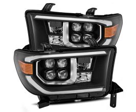 AlphaRex 08-13 Toyota Sequoia NOVA LED Projector Headlights Plank Style Black w/Activation Light for Toyota Tundra XK50