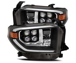 AlphaRex 14-20 Toyota Tundra NOVA LED Proje Headlights Plank Style Black w/Activation Light for Toyota Tundra XK50