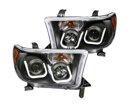 Anzo 2007-2013 Toyota Tundra Projector Headlights w/ U-Bar Black for Toyota Tundra XK50