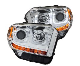 Anzo 2014-2016 Toyota Tundra Projector Headlights w/ U-Bar Chrome for Toyota Tundra XK50
