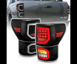 Anzo 2007-2013 Toyota Tundra LED Taillights Plank Style Black w/Clear Lens for Toyota Tundra XK50