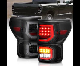 Anzo 2007-2013 Toyota Tundra LED Taillights Plank Style Black w/Smoke Lens for Toyota Tundra XK50