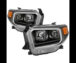 Spyder xTune 14-17 Toyota Tundra DRL LED Light Bar Projector Headlights - Black (PRO-JH-TTU14-LB-BK) for Toyota Tundra XK50
